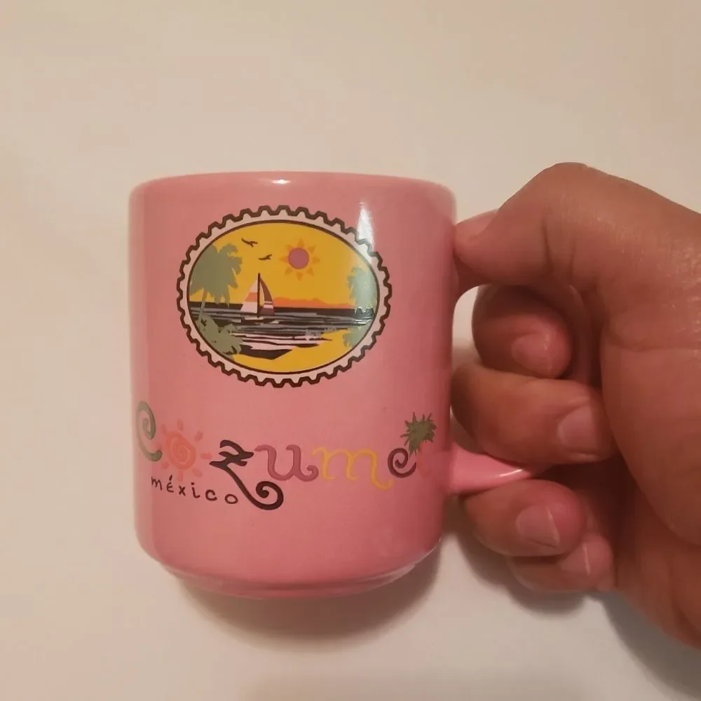 Cozumel Mexico Cute Pink Coffee Mug - Picture 6 of 6
